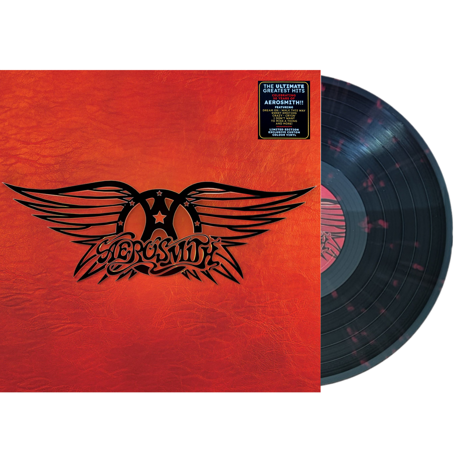 Aerosmith_Greatest_Hits_Black_Red_Dots_Splatter_Vinyl
