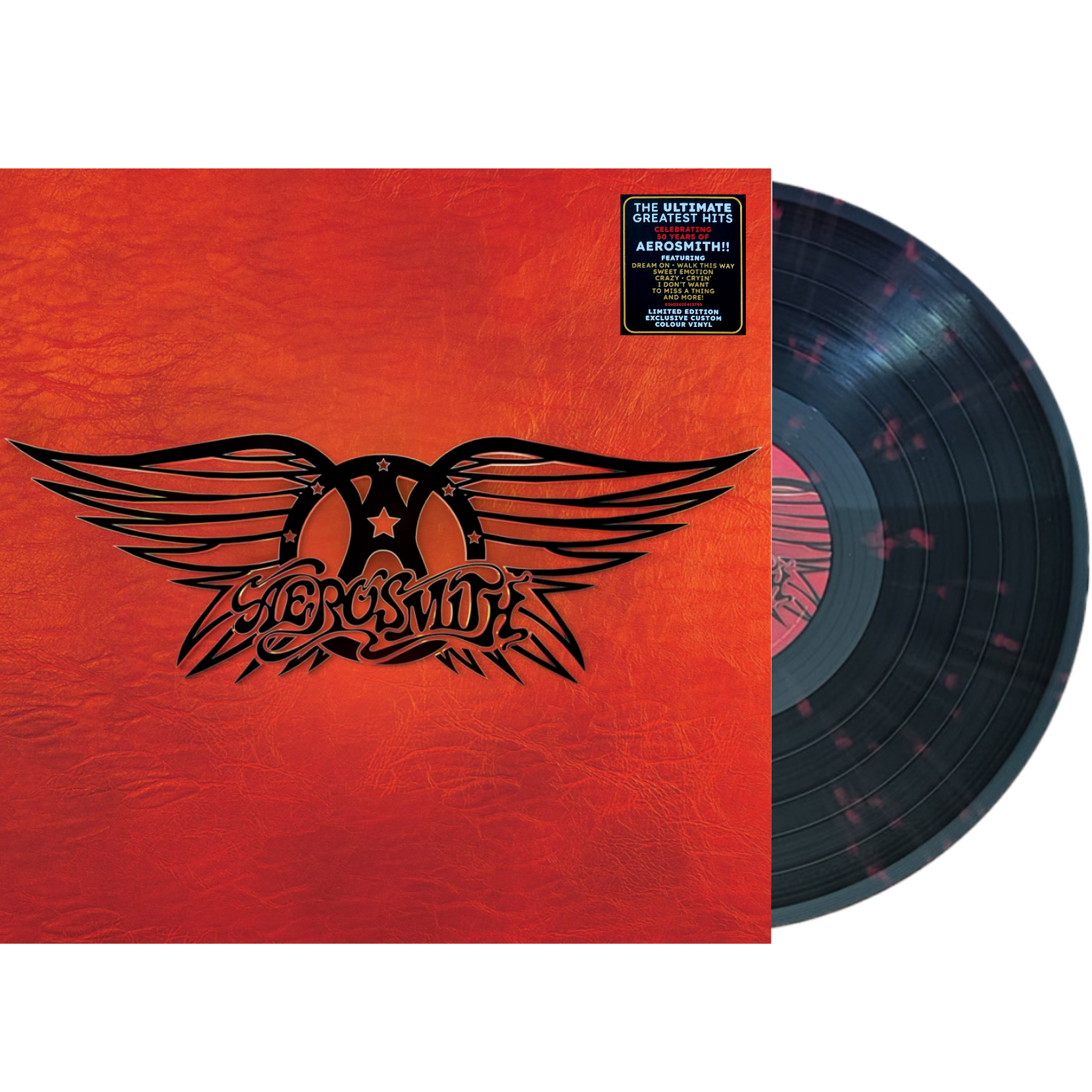 Aerosmith_Greatest_Hits_Black_Red_Dots_Splatter_Vinyl
