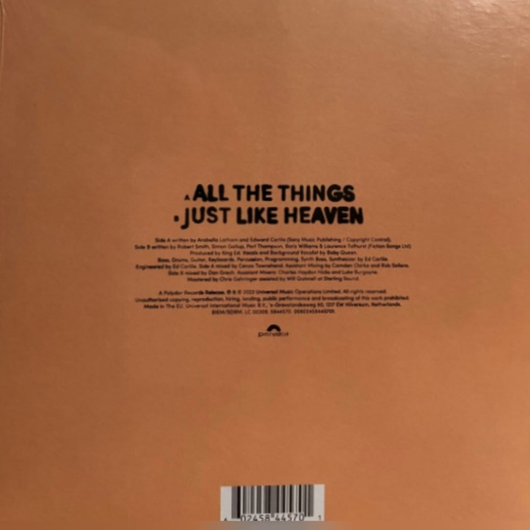 Baby Queen : All The Things - Single vinyle transparent 7"