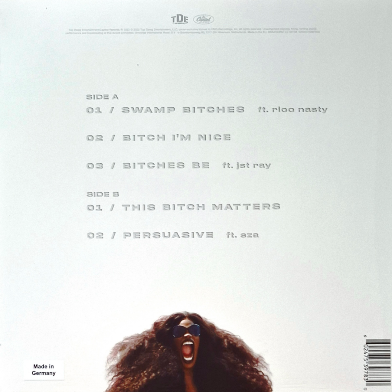 Doechii-She-Her-Black-Bitch-Black-Vinyl-12-Single