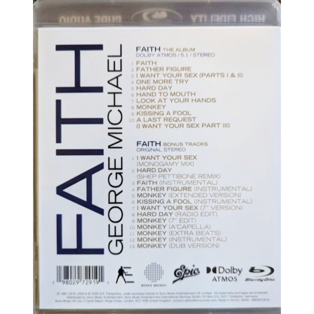 George Michael: Faith - Dolby Atmos Blu-ray Audio