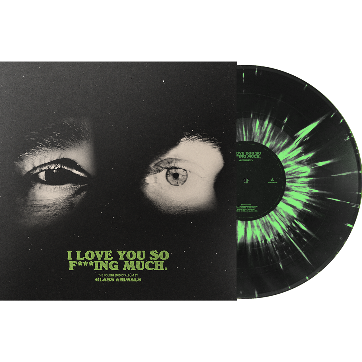 Glass-Animals-I-Love-You-Black-Green-Splatter-Viny