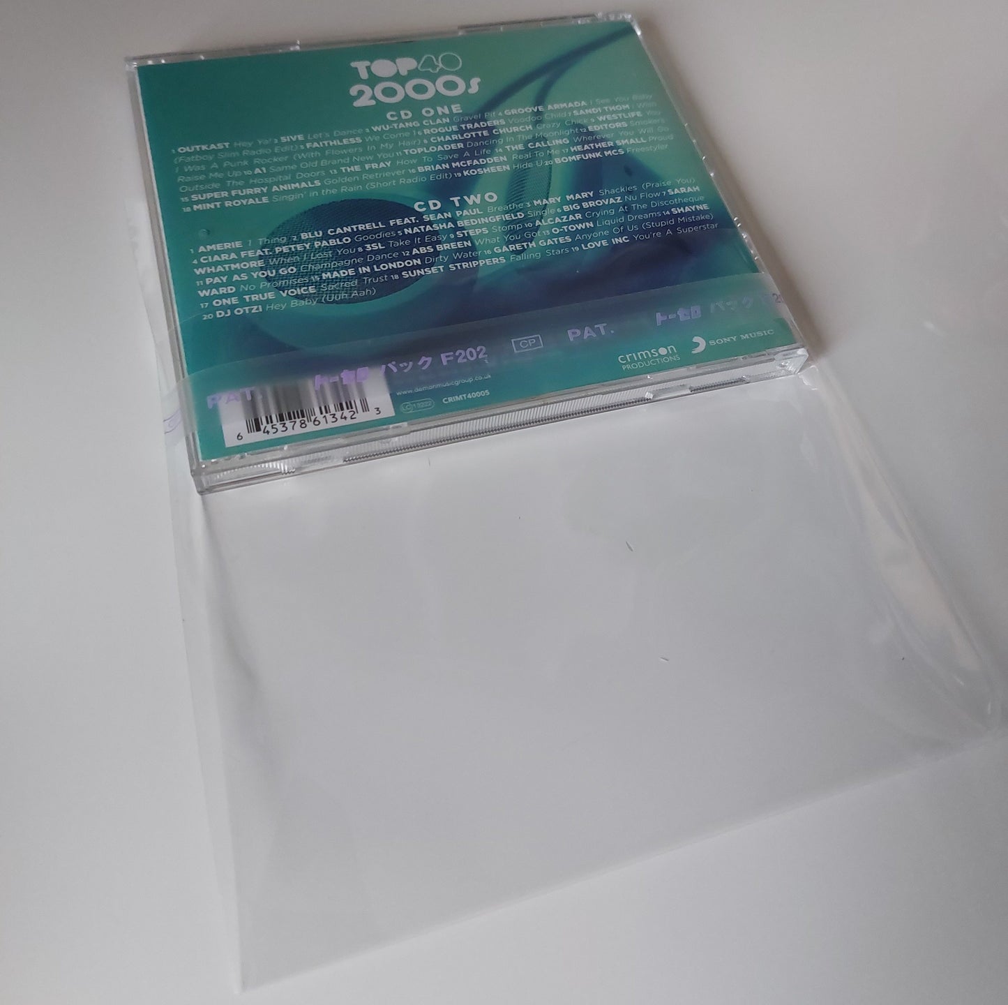 50 CD Jewel Case Resealable Japanese Sleeves