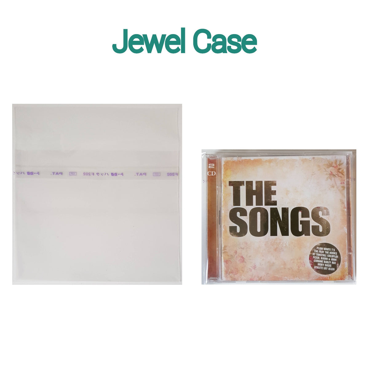 25 CD Jewel Case Resealable Japanese Sleeves