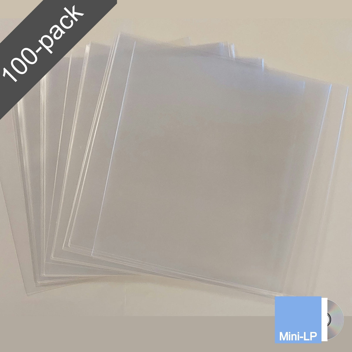 Mini-LP_Japan_Rimless_Open-Top_CD_Sleeves_100-pack