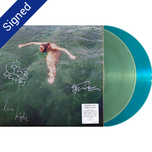SIGNED Mystery Jets: Twenty One - Green & Blue 180g Vinyl