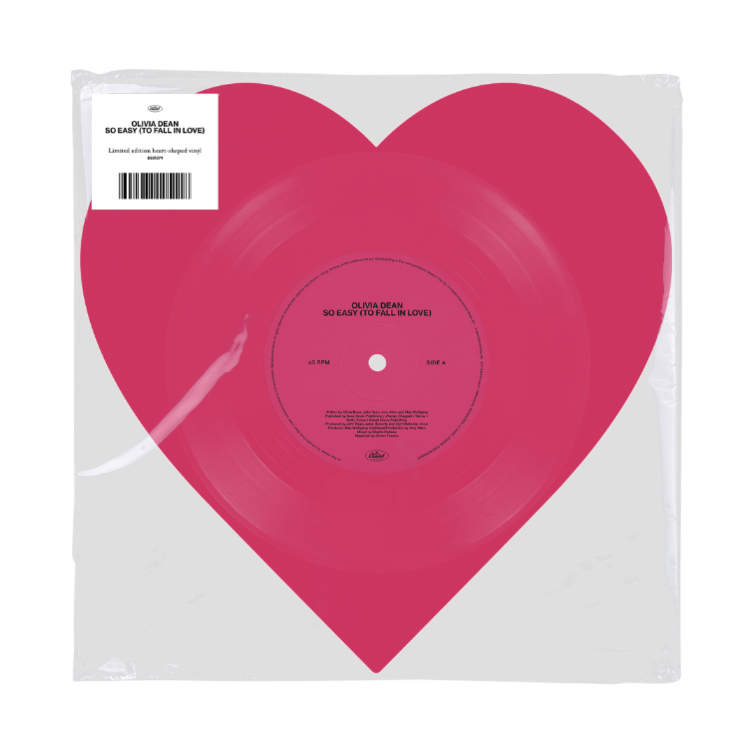 Olivia Dean: So Easy (To Fall In Love) - Heart Shaped Pink Vinyl