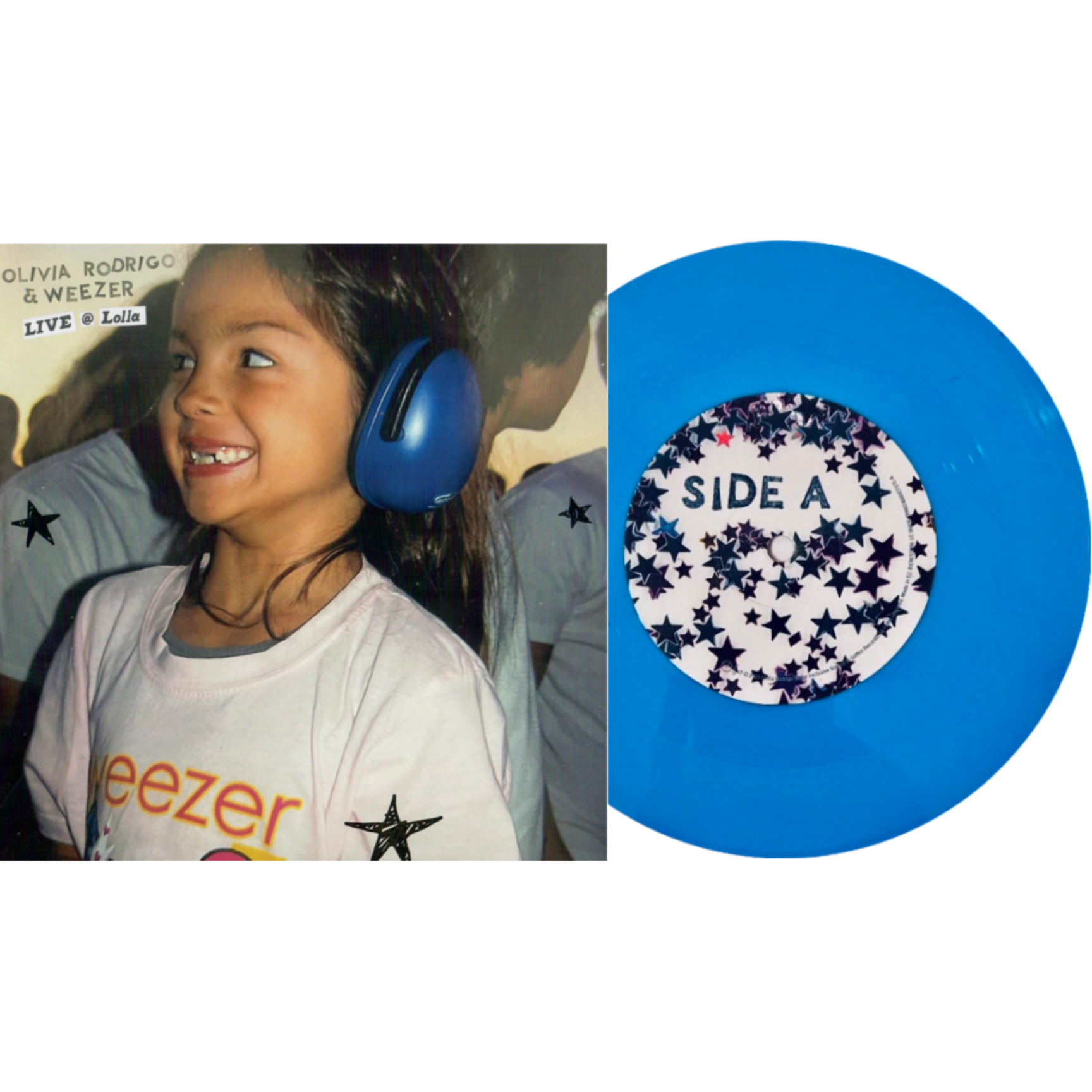 Olivia Rodrigo & Weezer: Live @ Lolla - Blue Vinyl 7