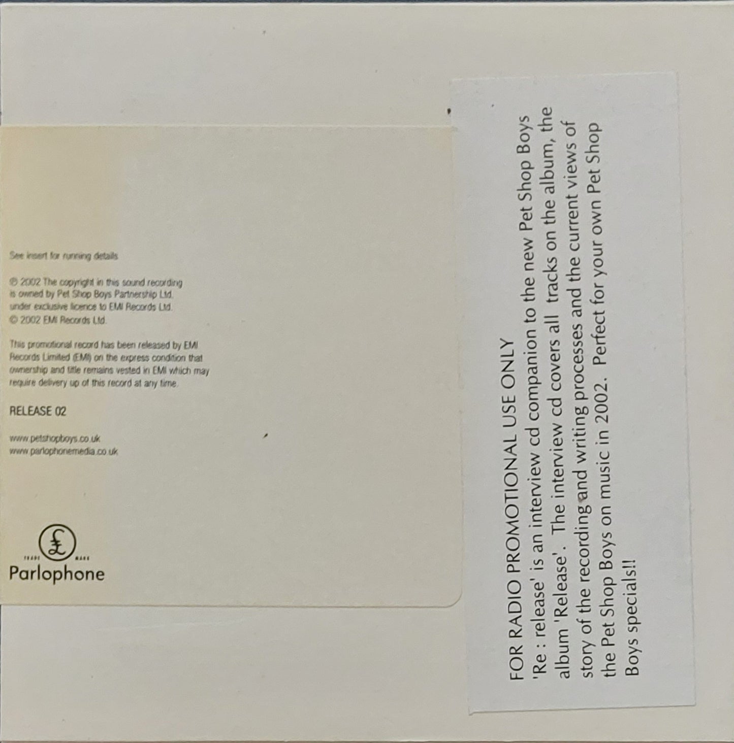 Pet_Shop_Boys_RE:RELEASE_Interview_CD_Sealed_Promo_CD