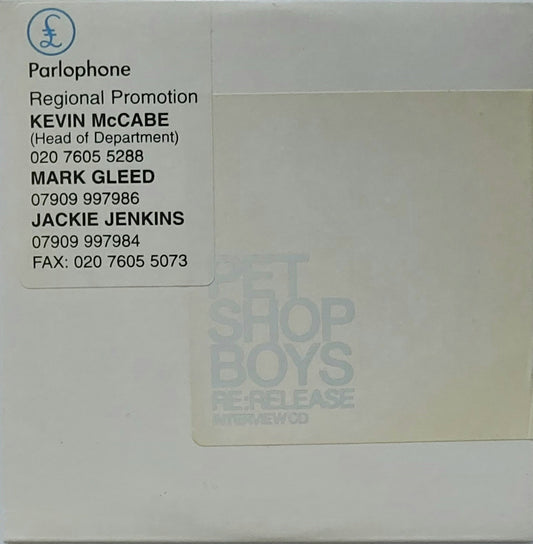 Pet Shop Boys: RE:RELEASE - UK Promo Interview CD (M/EX)