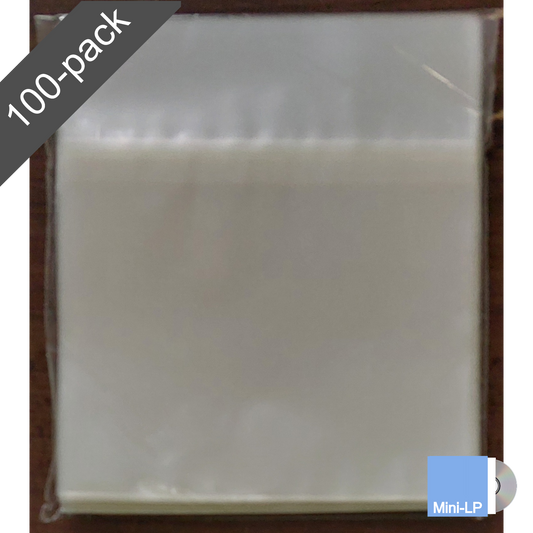 100 CD Mini-LP / Paper Jacket Japanese Resealable Sleeves
