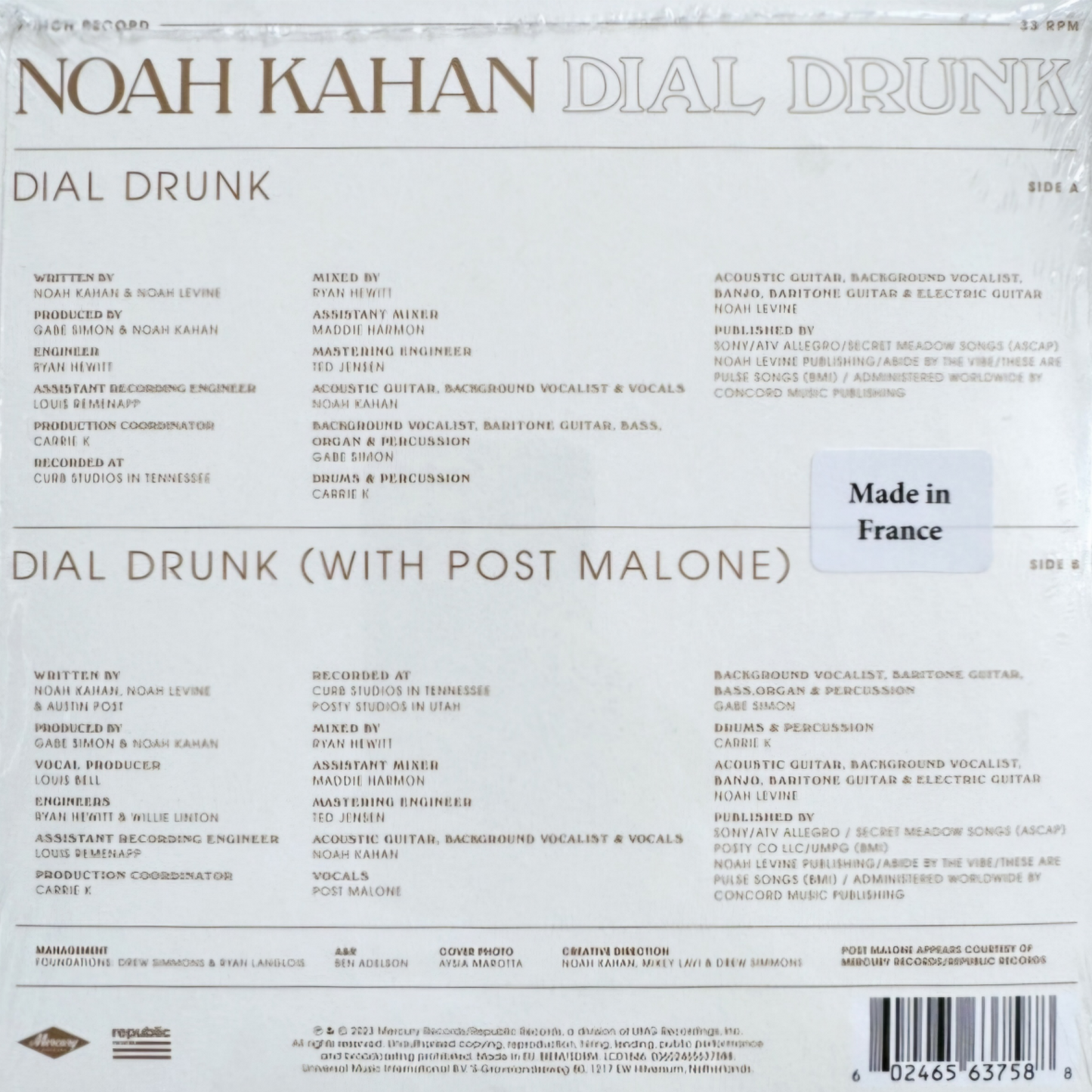 Post-Malone_Noah_Kahan_Dial_Drunk_Clear_Vinyl_7in
