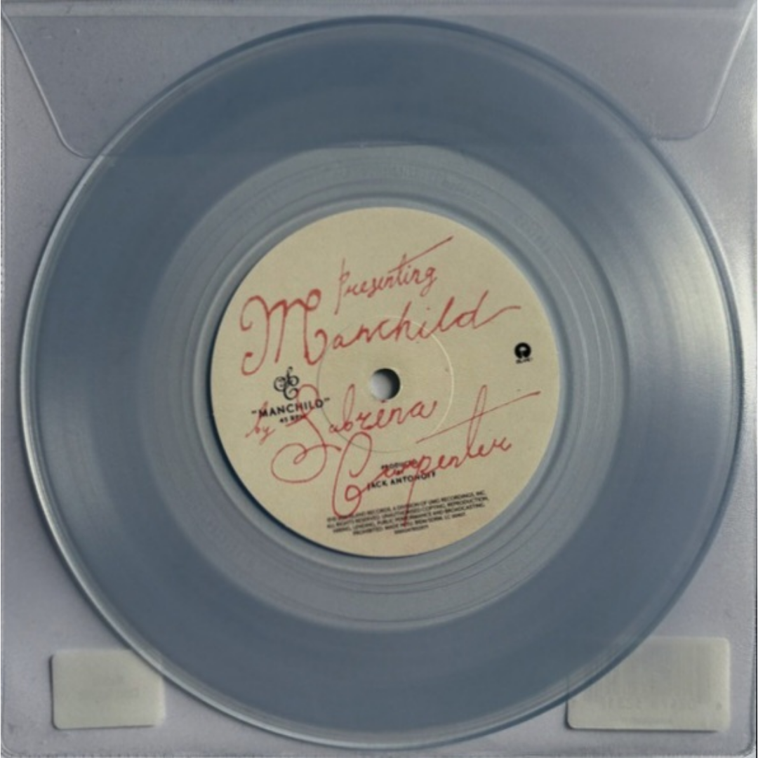 Sabrina-Carpenter-Manchild-Clear-Vinyl-7-in-Single