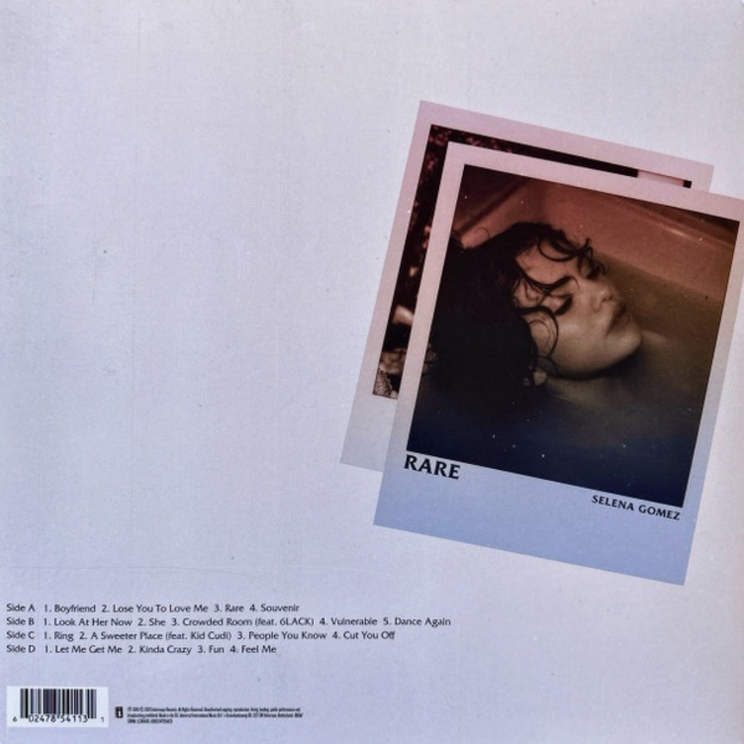 Selena-Gomez-Rare-5-Year-Pink-White-Swirl-Vinyl-LP