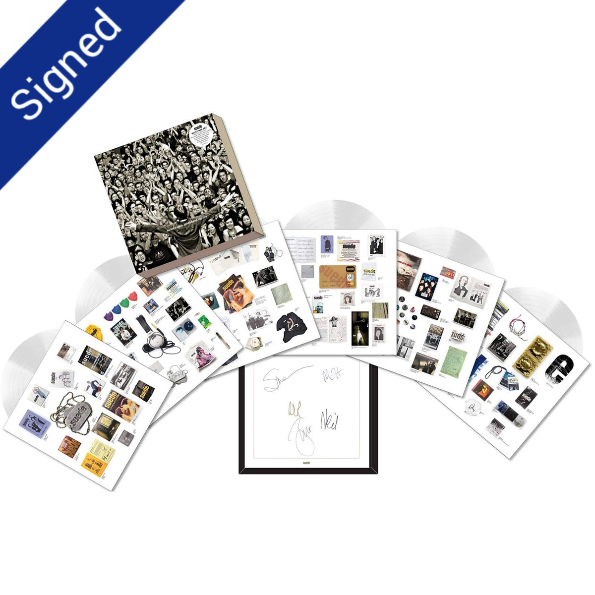 SIGNED The Best Of Suede: Beautiful Ones 1992-2018 - 6xLP White Vinyl