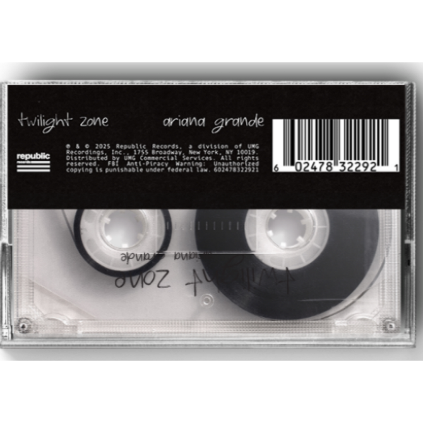 Twilight-Zone-Ariana-Grande-Clear-Cassette-Single