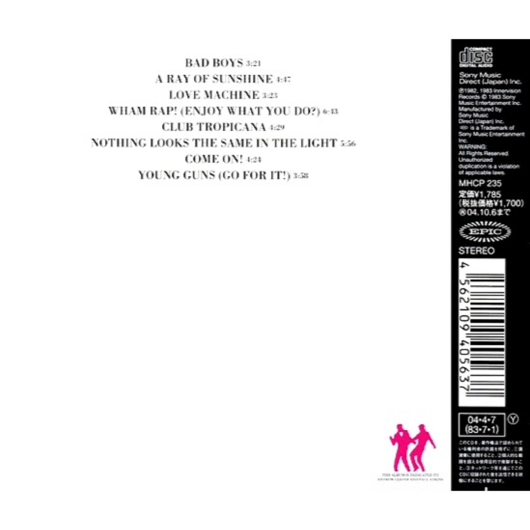 Wham Fantastic Japanese CD Album with Obi & Booklet