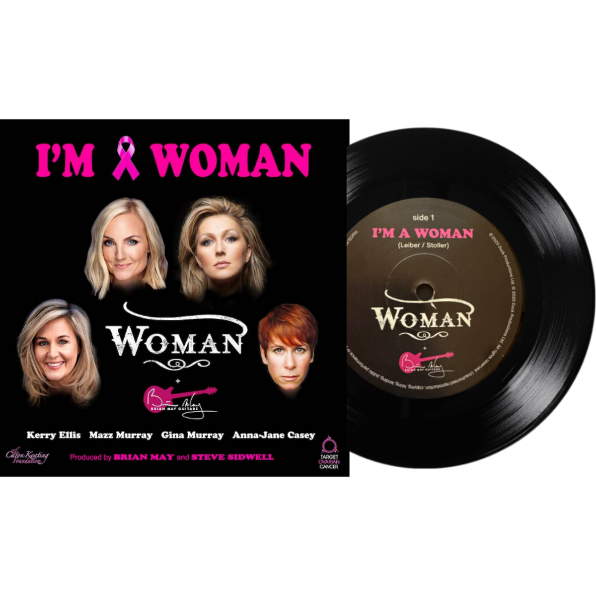 Woman-Brian-May-Im-A-Woman-Black-Vinyl-7-in-Single