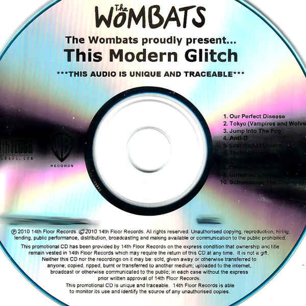 The Wombats : This Modern Glitch (CD, Copy Prot., Promo)
