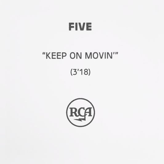 Five: Keep On Movin' - Promo CDr Single (NM/NM)
