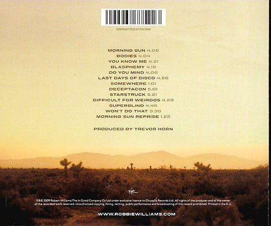 Robbie Williams: Reality Killed The Video Star - CD Album