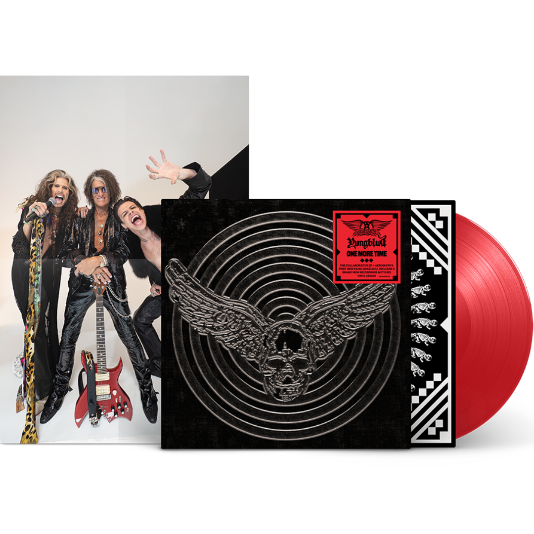Aerosmith-Yungblud-One-More-Time-Red-Vinyl-Poster