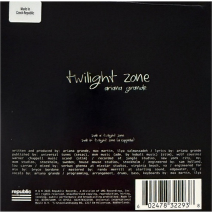 Ariana-Grande-Twilight-Zone-Clear-Vinyl-7-inch