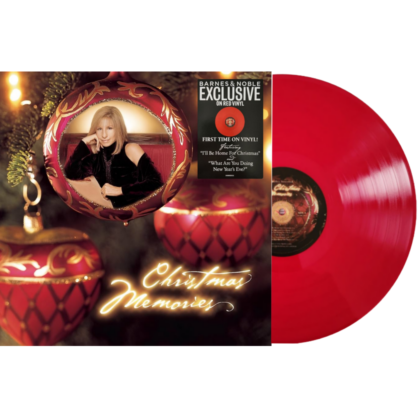 Barbra-Streisand-Christmas-Memories-Red-Vinyl-LP