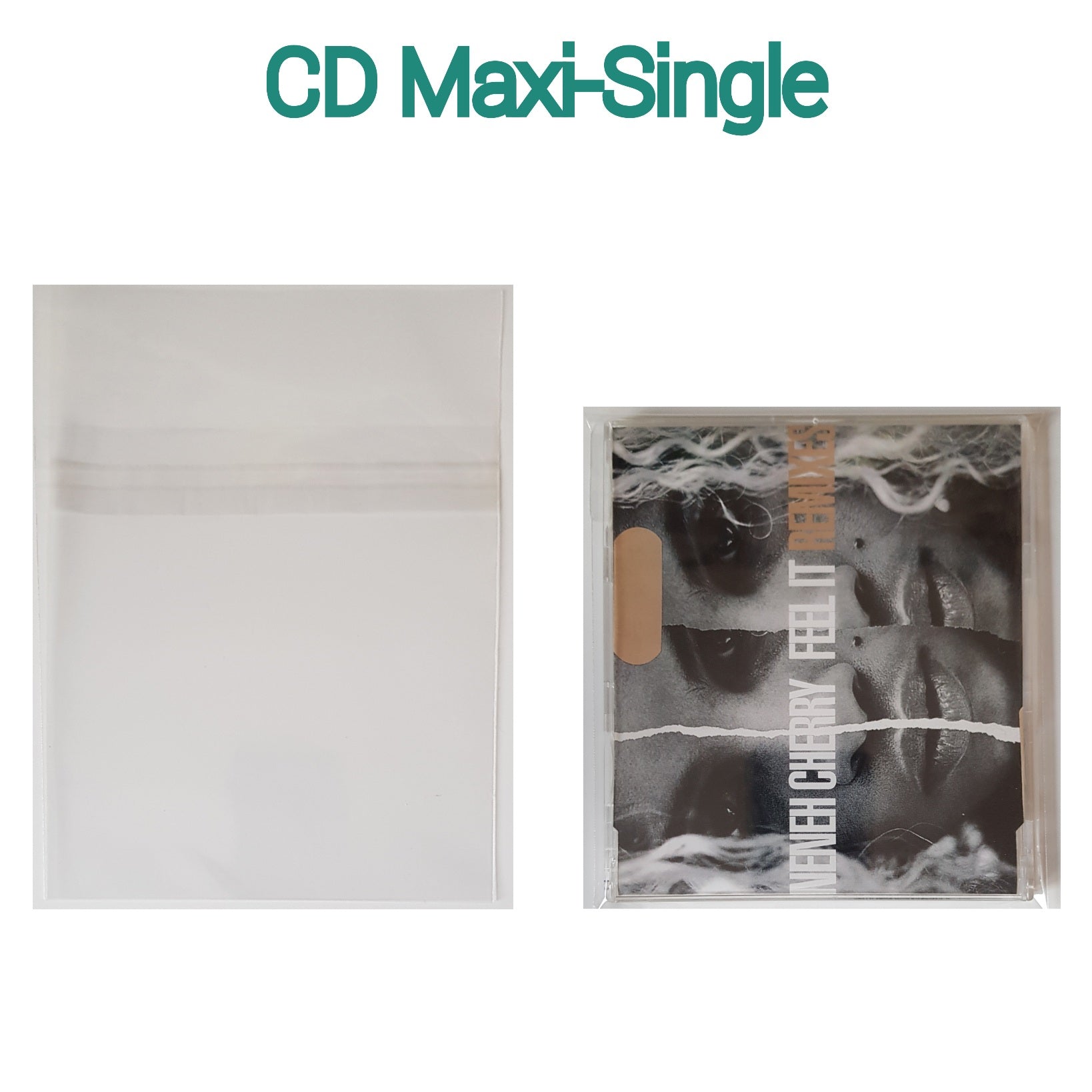 CD Maxi-Single Protective Resealable Sleeves 25-pack Made in Japan