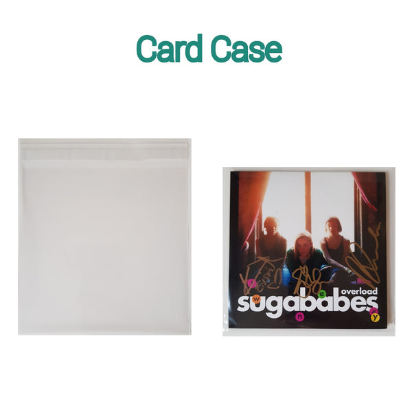 50 x Card Case / Plastic Wallet Resealable Protective CD Sleeves ...