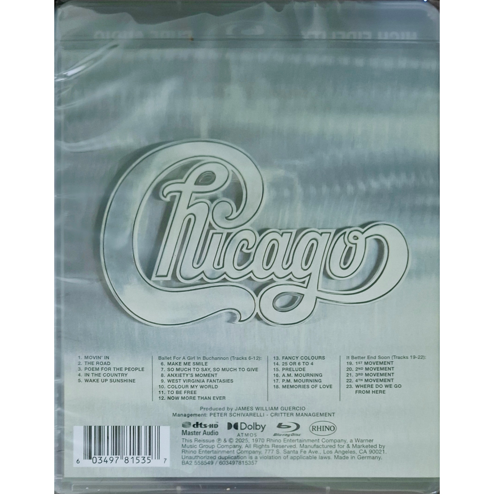 Chicago: Chicago II - Dolby Atmos / Quadio Blu-ray Audio – Rubber Chicago: Chicago II - Dolby Atmos / Quadio Blu-ray Audio – Rubber
