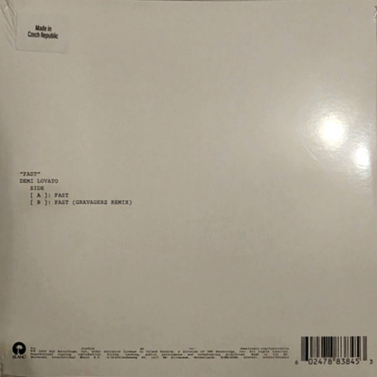 Fast-Demi-Lovato-White-Vinyl-7-inch-Single-Europe