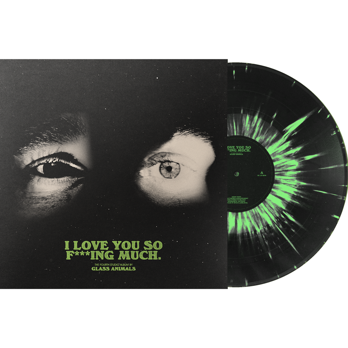 Glass-Animals-I-Love-You-Black-Green-Splatter-Viny