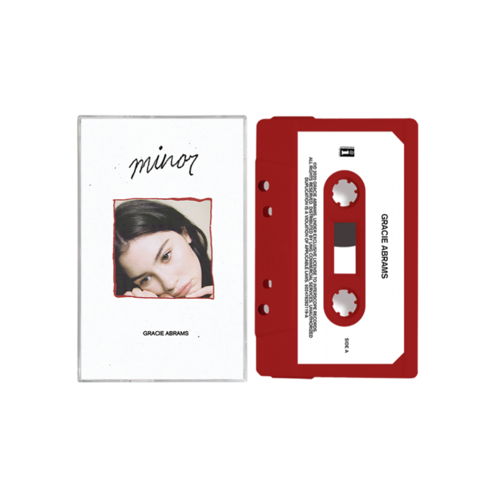 Gracie Abrams Minor Red Shell Cassette Ep Reissue Rubber Duckee 
