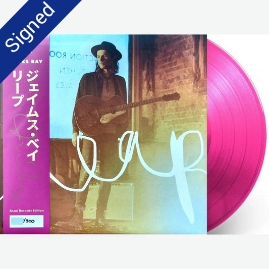 SIGNED James Bay: Leap Pink Vinyl - Bande Obi en édition limitée signée et numérotée
