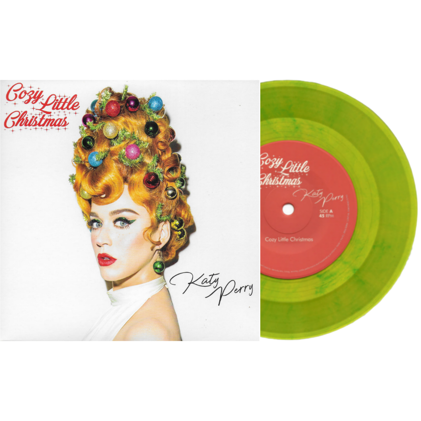 Katy-Perry-Cozy-Little-Christmas-Green-Vinyl-7-in