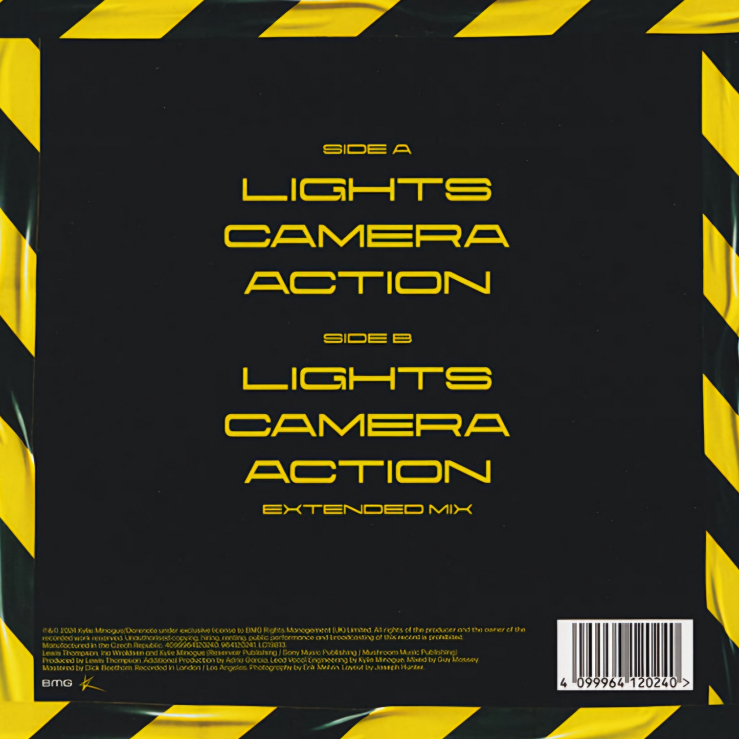 Kylie: Lights Camera Action - Black Vinyl 7" Single