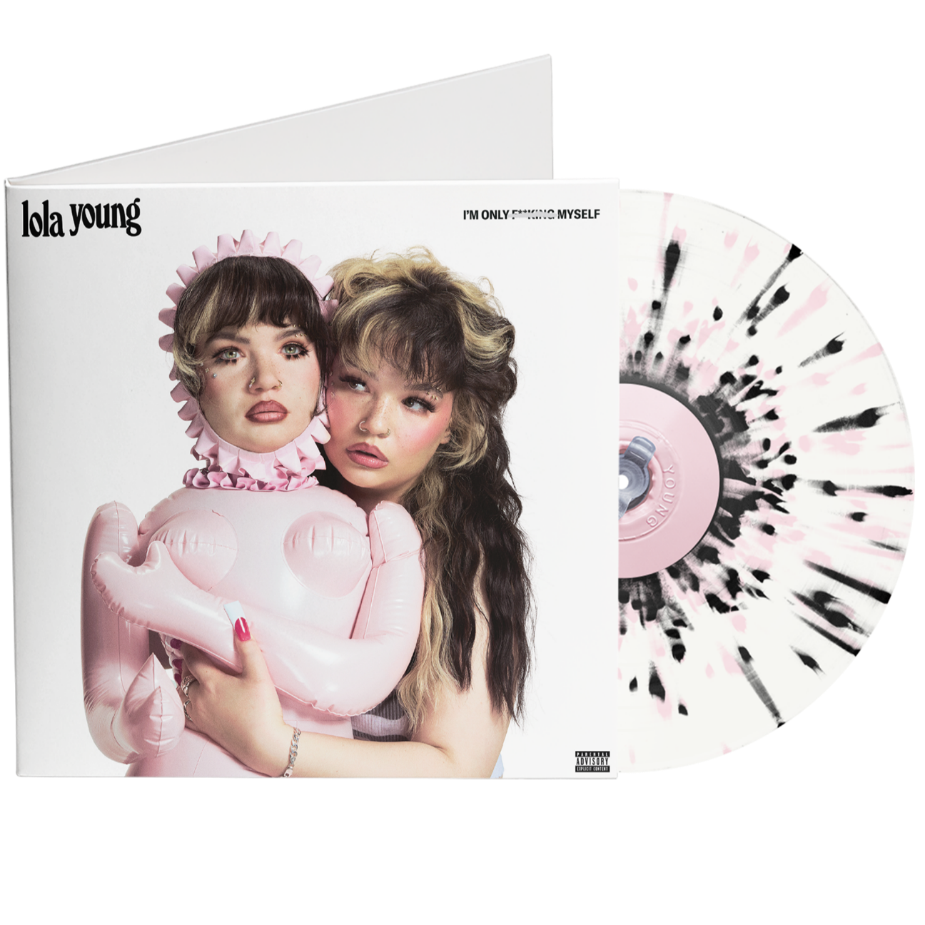 Lola-Young-Im-Only-F--king-Myself-Pink-Black-Vinyl