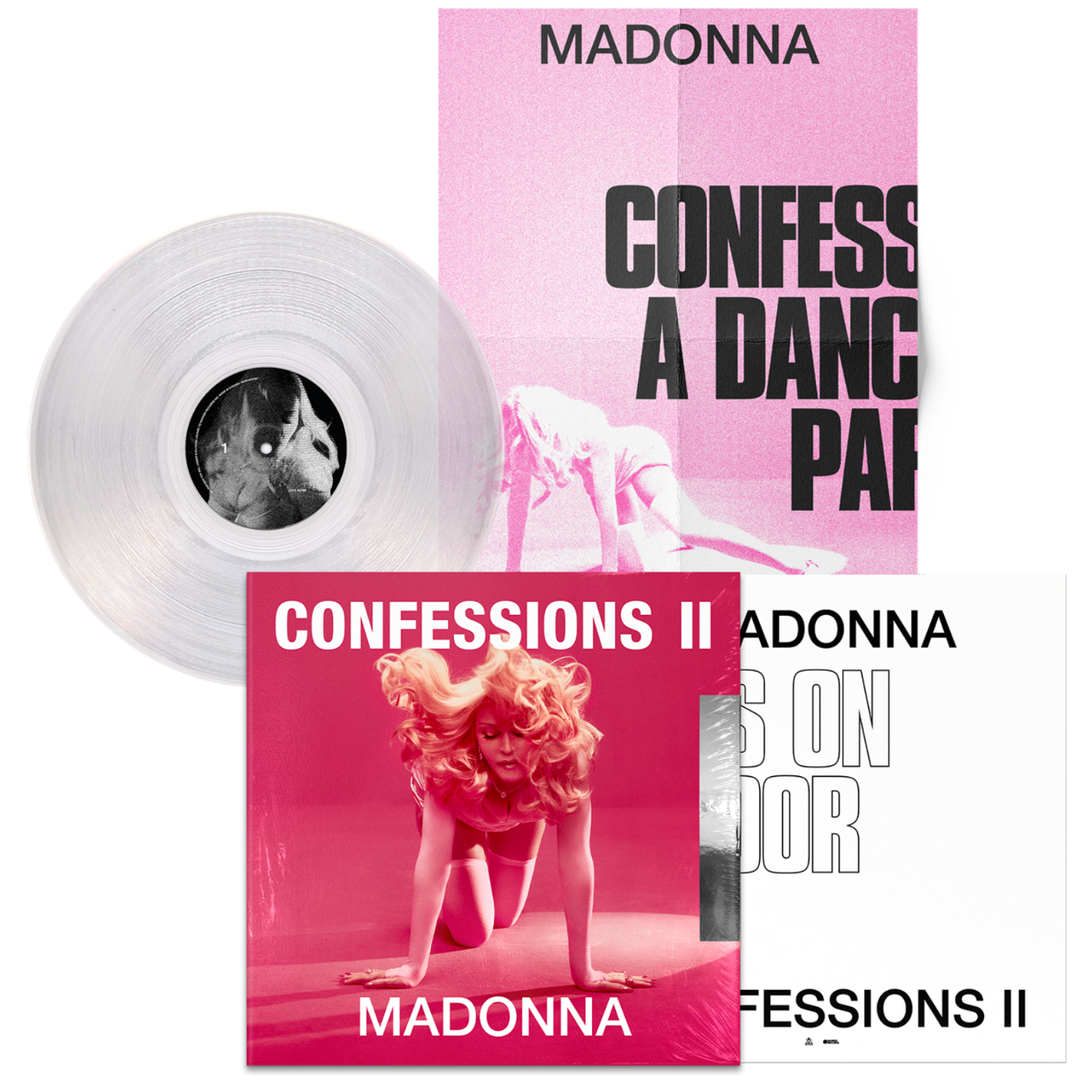 Madonna-Confessions-II-Pride-Edt-Clear-Vinyl-LP