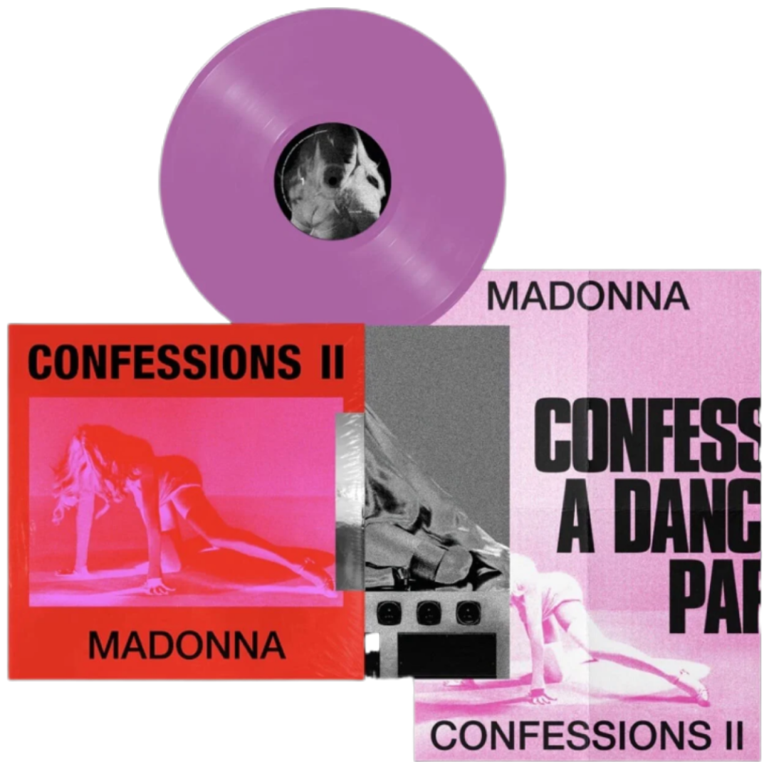 Madonna-Confessions-II-Violet-Vinyl-LP-with-Poster