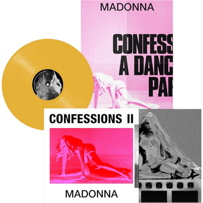Madonna-Confessions-II-Yellow-Vinyl-White-Cover-LP
