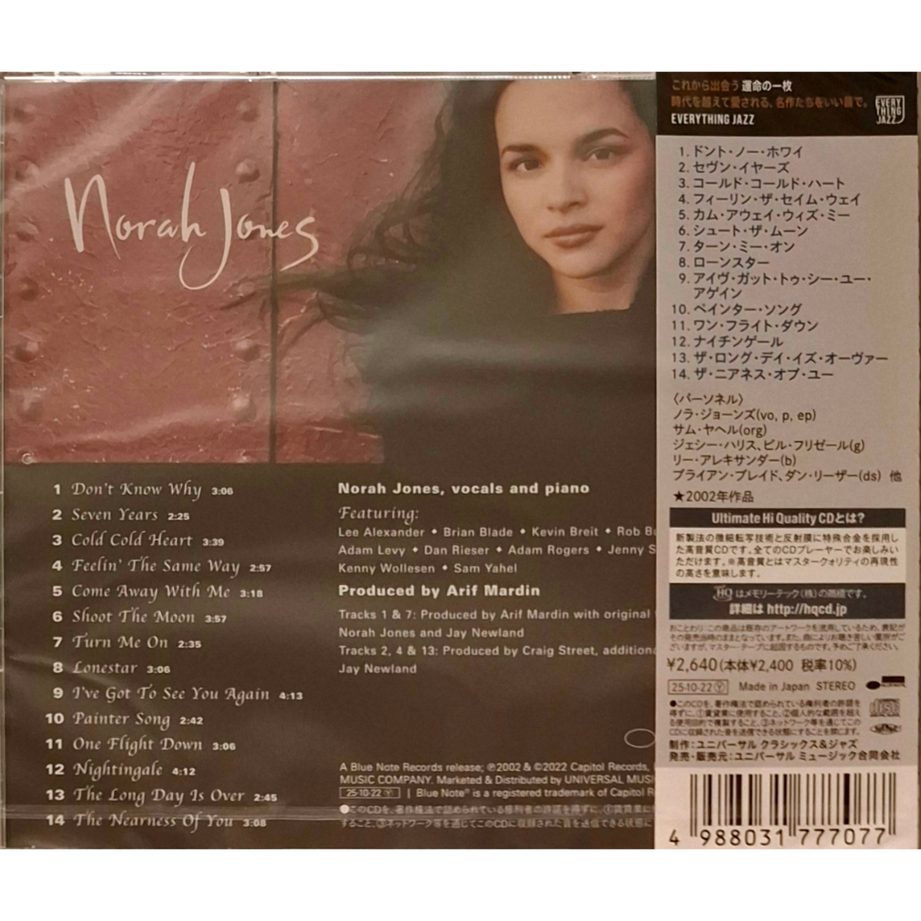 Norah-Jones-Come-Away-With-Me-UHQCD-Japanese-Album