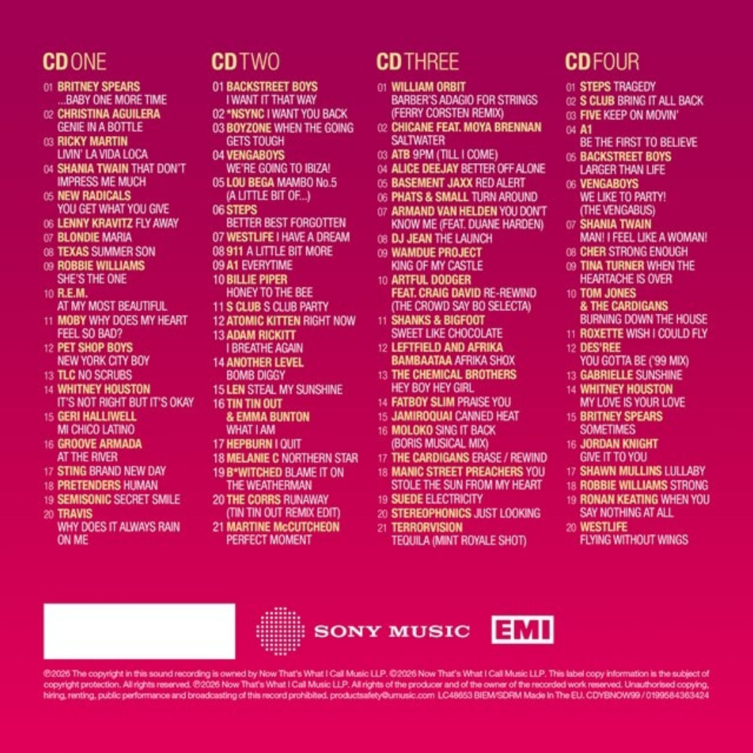 Now-Yearbook-99-4xCD-Compilation-Album-Digisleeve
