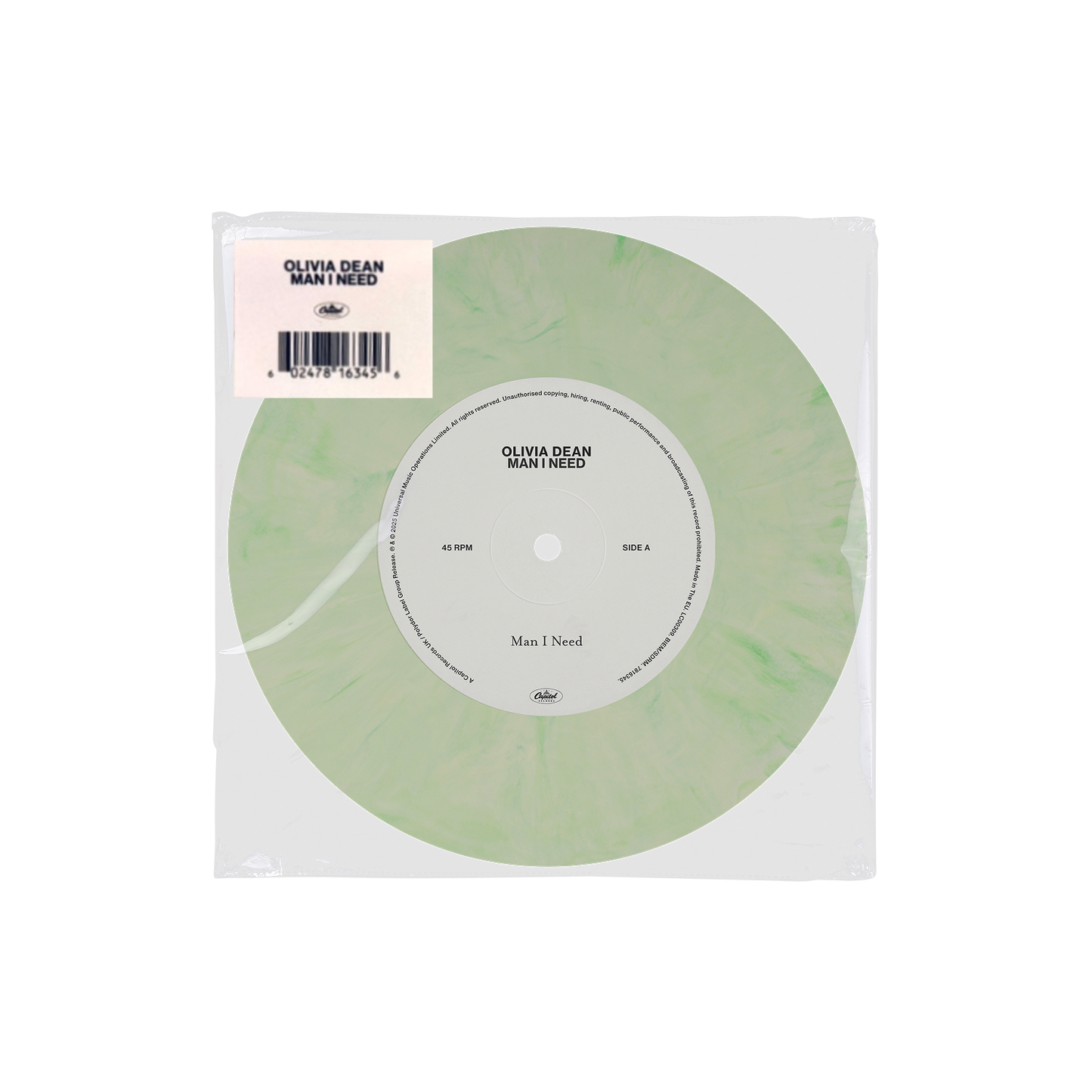 Olivia-Dean-Man-I-Need-Green-Marble-Vinyl-7-inch