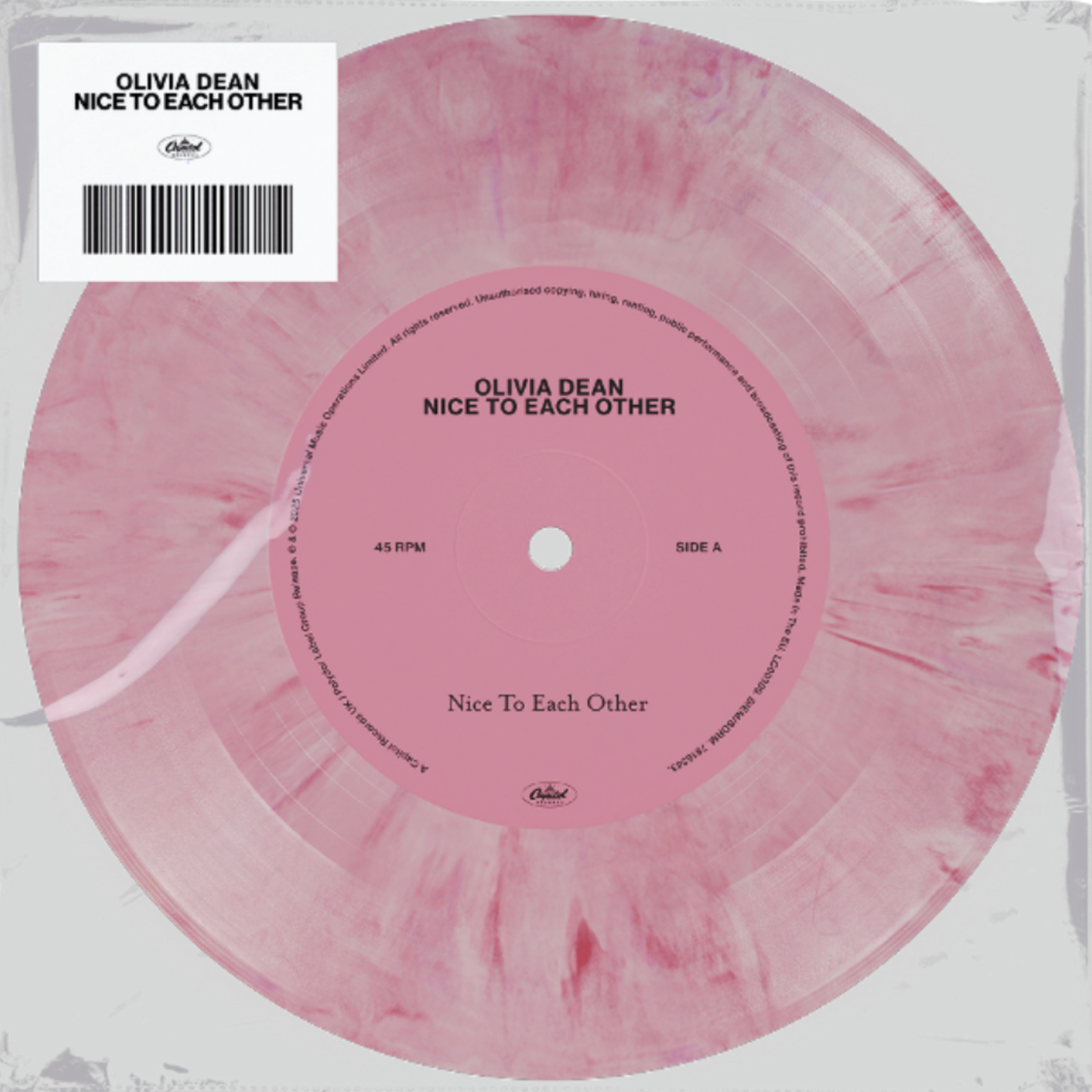 Olivia-Dean-Nice-To-Each-Other-Pink-Vinyl-7-inch