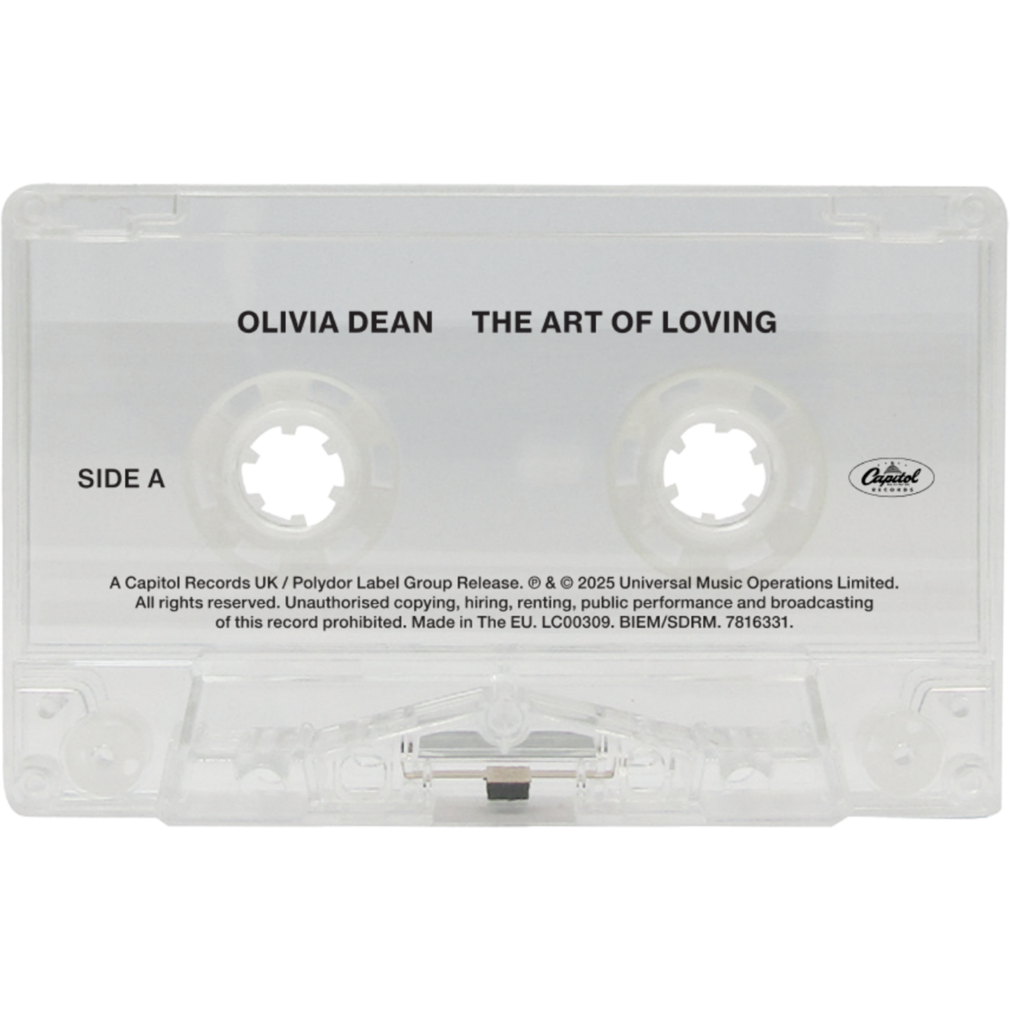 Olivia-Dean-The-Art-Of-Loving-Clear-Shell-Cassette