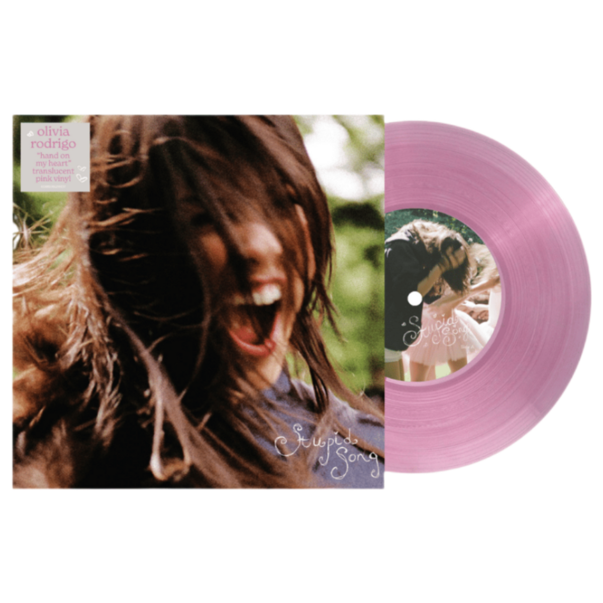 Olivia-Rodrigo-Stupid-Song-Translucent-Pink-Vinyl