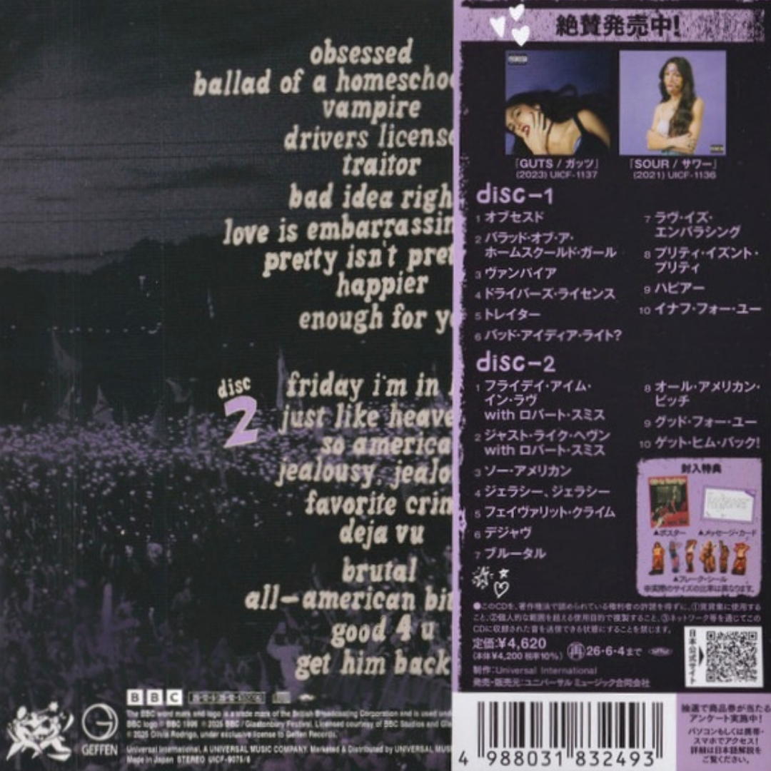 Rodrigo-Live-From-Glastonbury-Japanese-MiniLP-2xCD