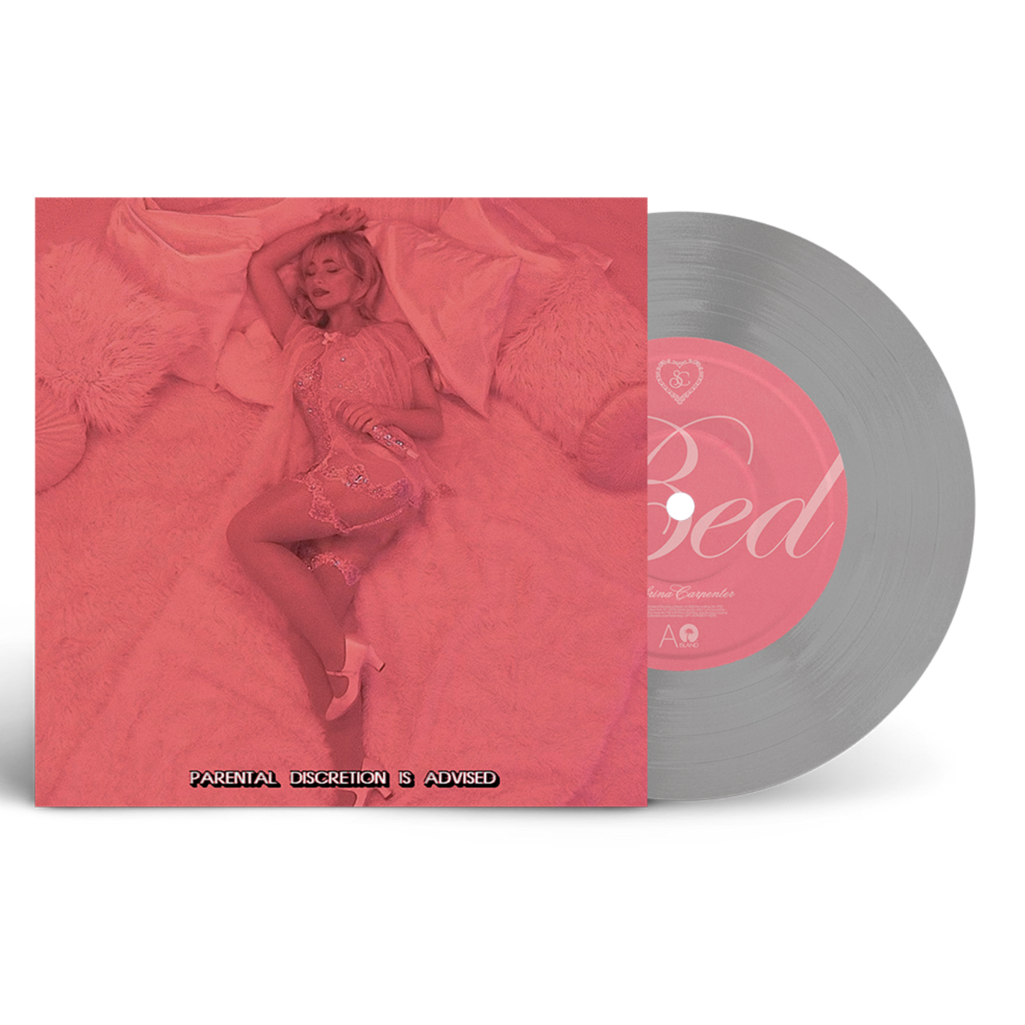 Sabrina-Carpenter-Bed-Chem-Silver-Vinyl-7in-Single