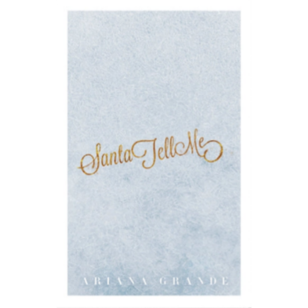 Santa-Tell-Me-Ariana-Grande-White-Cassette-Single